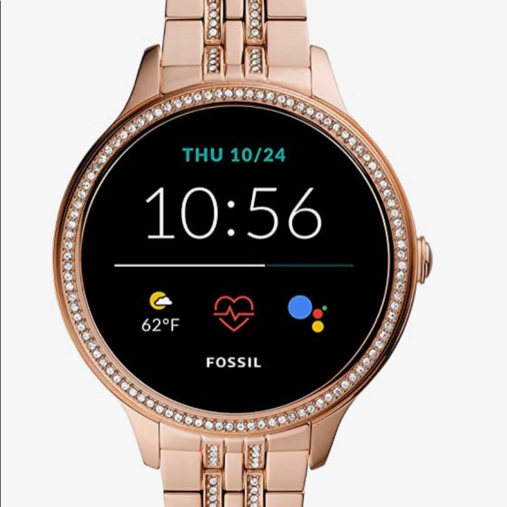 NWT Fossil Women's Gen5E stainless Steel Touchscreen Smartwatch with Speaker
